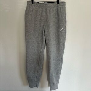 Reebok Light Gray Jogger Sweatpants – Size Medium